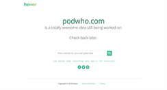 Desktop Screenshot of podwho.com