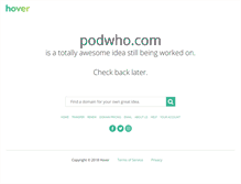 Tablet Screenshot of podwho.com